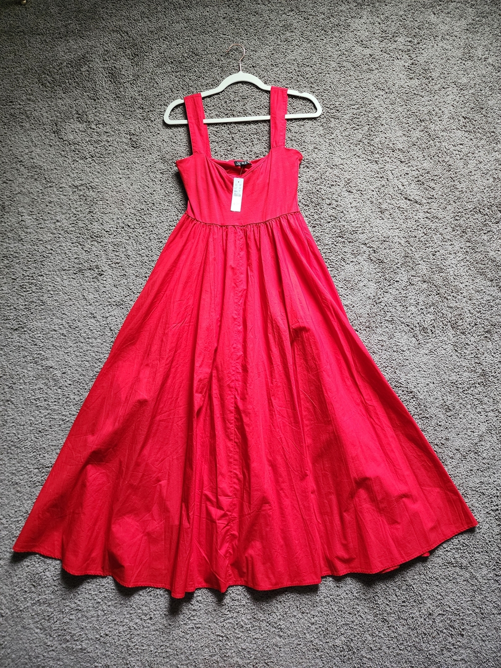 J.Crew Bright Red Maxi Dress